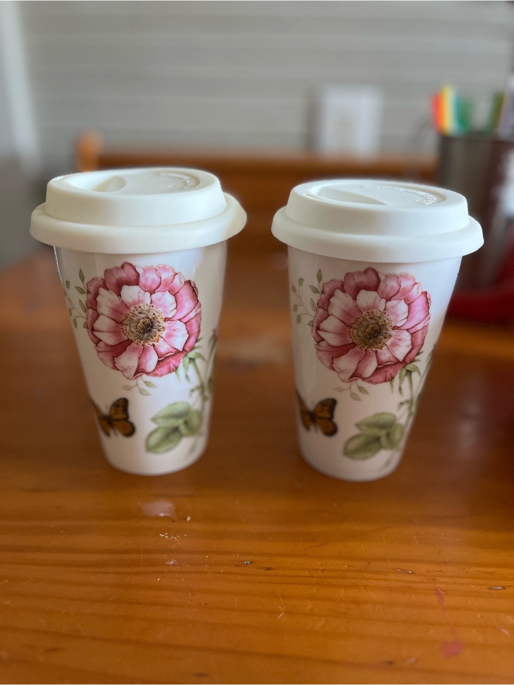 Lenox Butterfly Meadow Travel Mugs